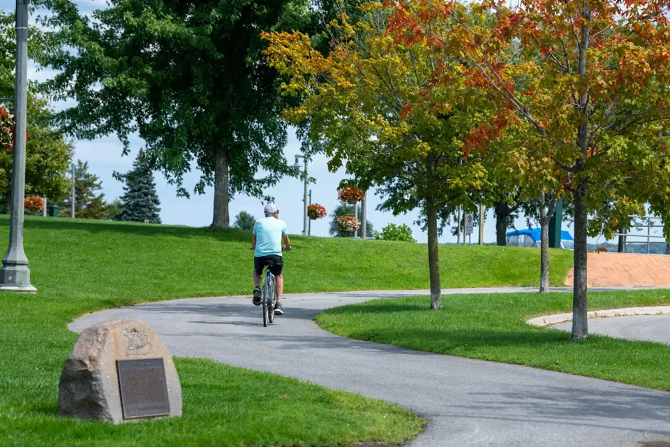 Kiwanis Bayshore Trail beside the Bay of Quinte